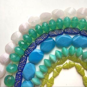 Gem & glass beads for jewelry making
